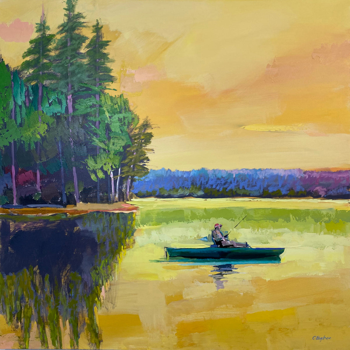 New Dawn, Square Pond - Print