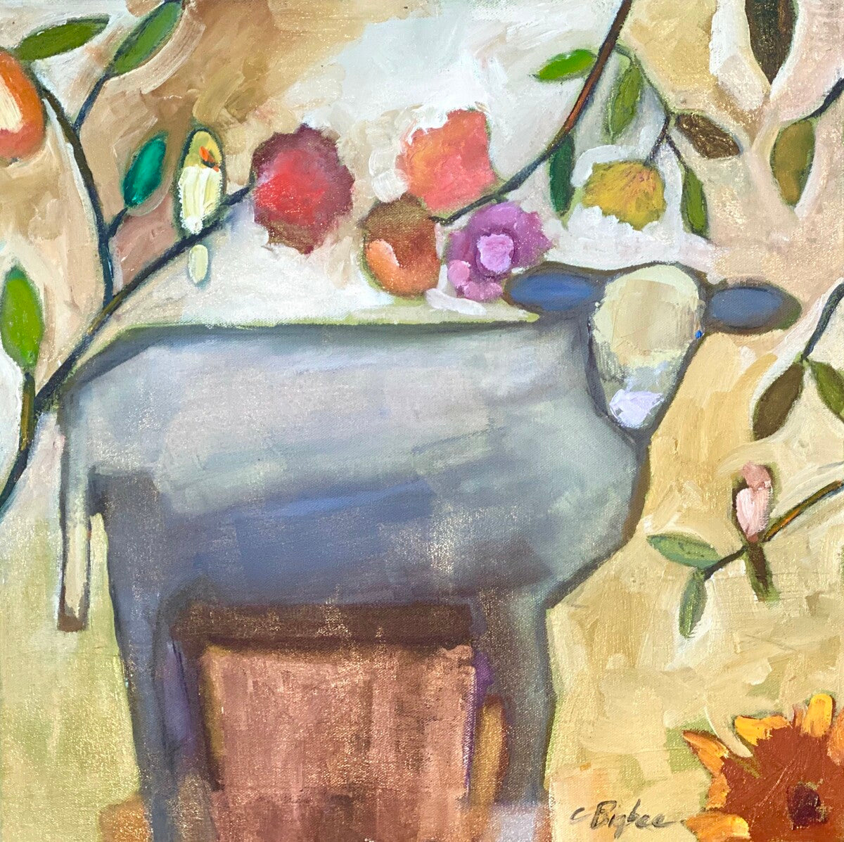 Amid Stillness, Framed Original Painting